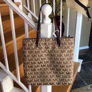 Michael Kors signature tote travel handbag